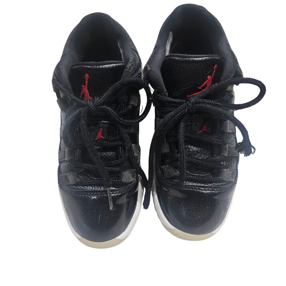 Air Jordan 11 Retro Low TD Black & Red Youth Basketball Shoes Size 13C